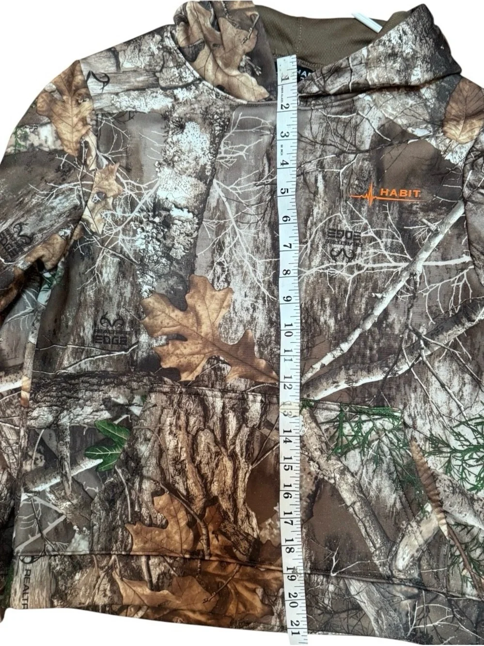 Realtree Habit Kids' Camo Hoodie Sweatshirt - Brown